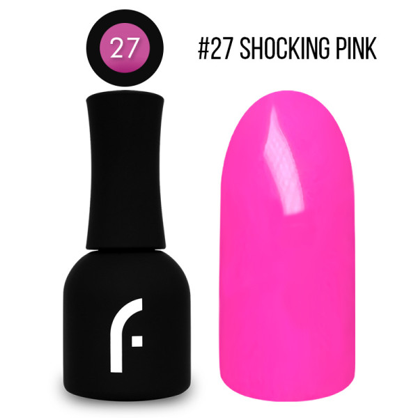 15ml, #27 shocking pink geelilakka