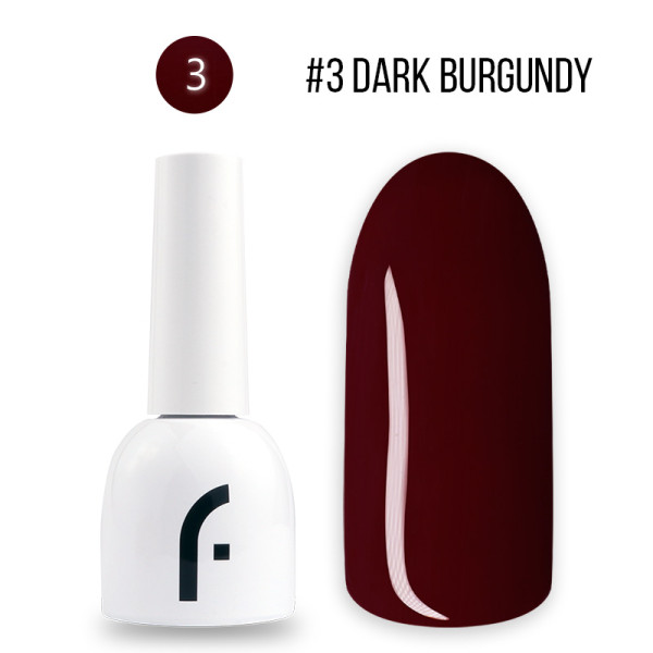 8ml, #3 dark burgundy geelilakka