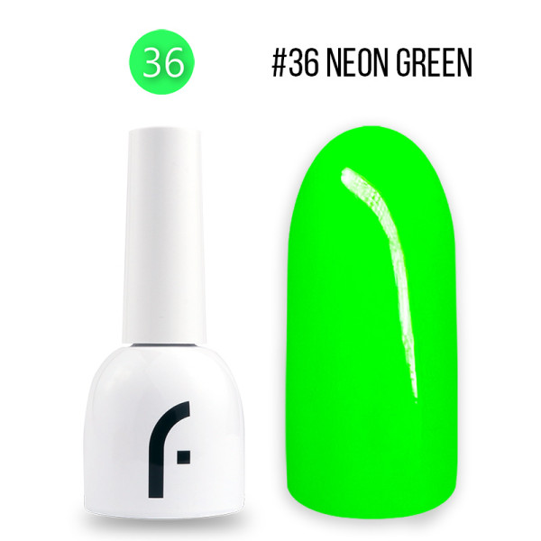 8ml, #36 neon green geelilakka