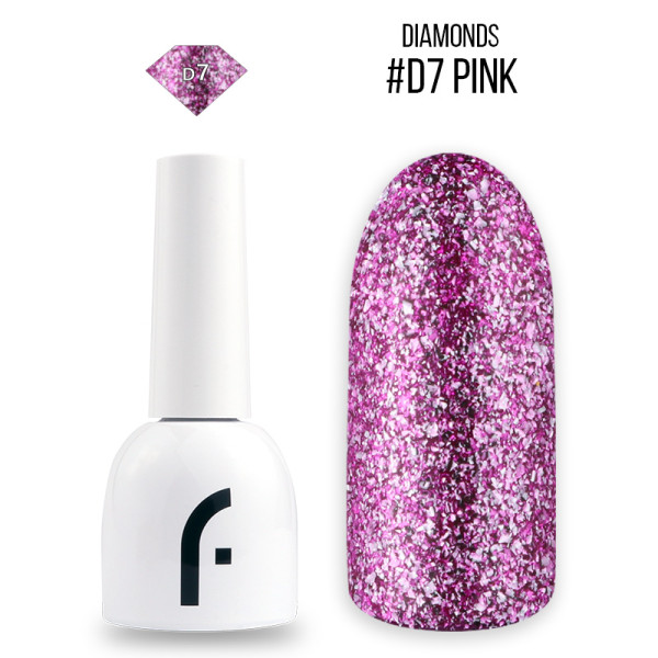 8ml, #D7 pink geelilakka