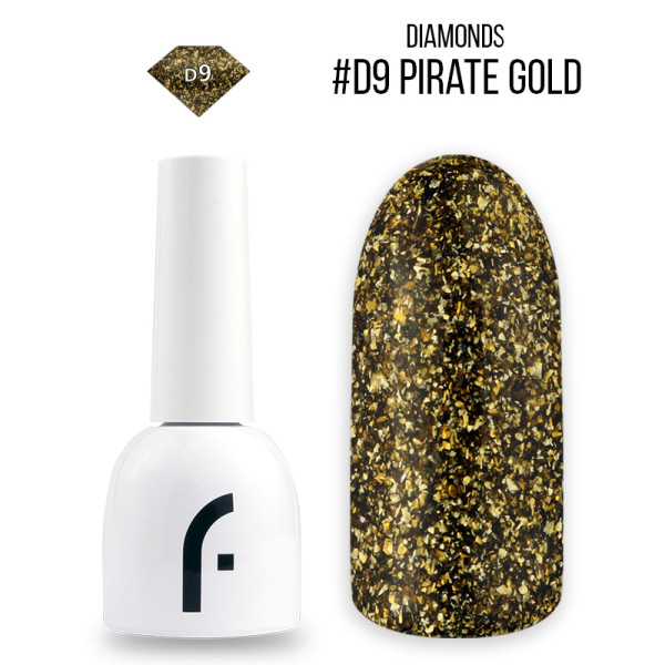8ml, #D9 pirate gold geelilakka