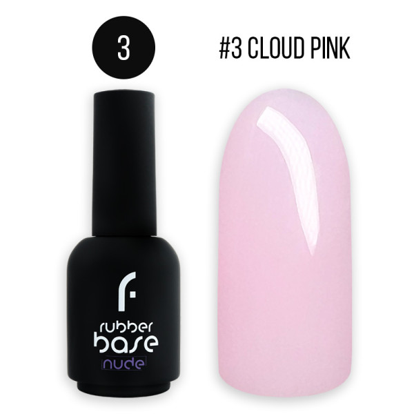 15ml, #3 cloud pink rubber base pohjageeli