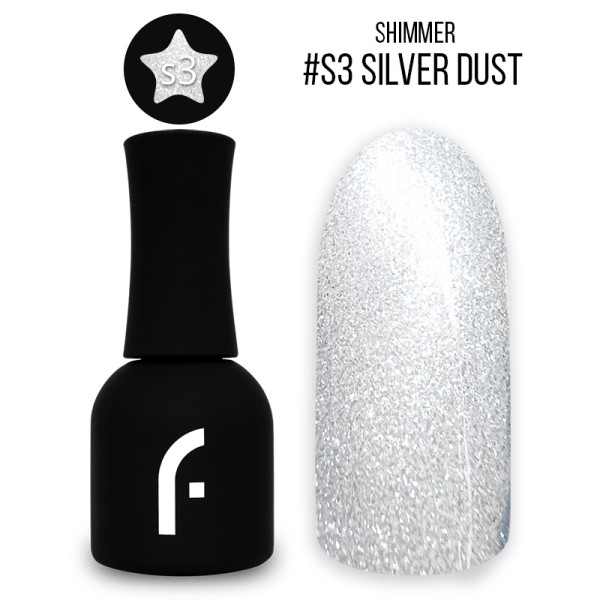 14ml, #S3 silver dust